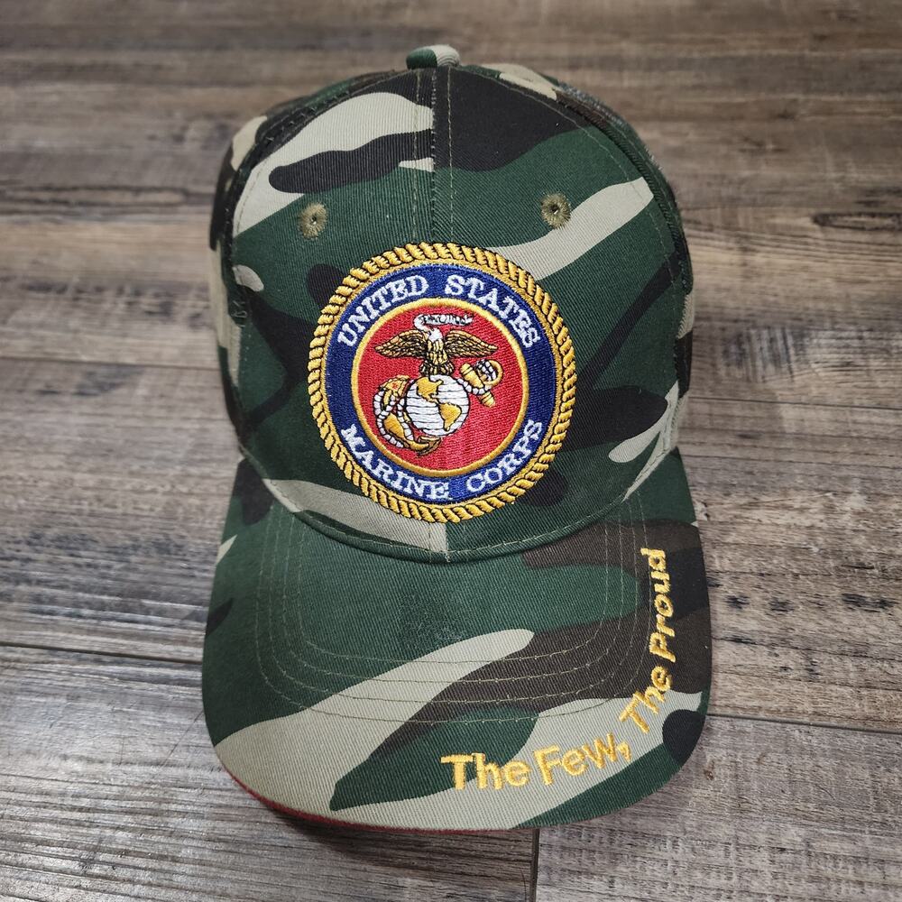USMC cap w embroidered logo United States Marine Corps great condition